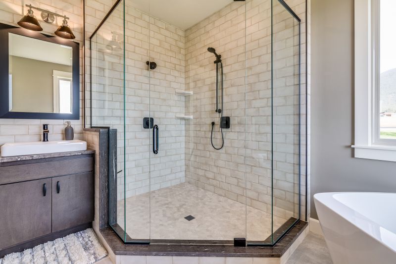 Elegant Frameless Shower Enclosure